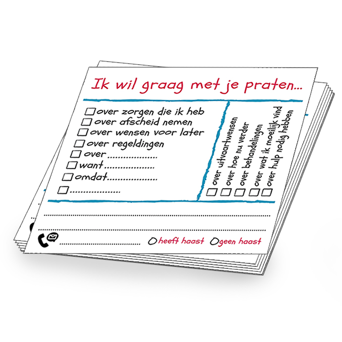 Memoblokje (per tien)